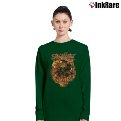 Women’s Skillet Monster Hot Topic Band Long-Sleeve Top in forest green | Sleek, Versatile, All-Season