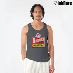 Men’s Skinners Old Fashioned Steamed Hams Simpsons Tank Top in charcoal | Breathable, Active-Friendly Design