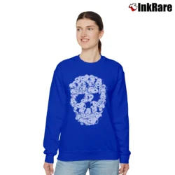 Women’s Skull Cap Snoopy Lover Gift Relaxed Sweatshirt in royal blue | Soft, Laid-Back Vibe