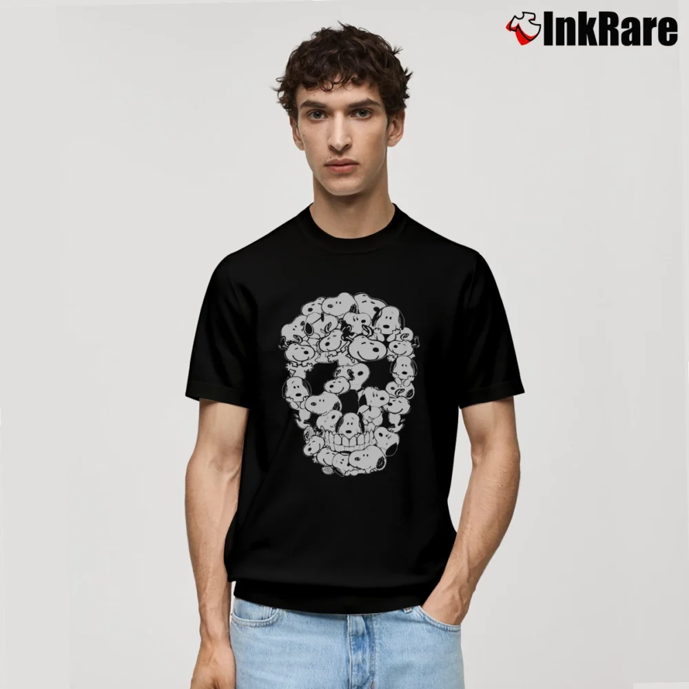 Men’s Skull Cap Snoopy Lover Gift Classic T-Shirt in black | Soft, Breathable Everyday Wear