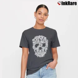 Women’s Skull Cap Snoopy Lover Gift Signature T-Shirt in charcoal | Soft, Flattering Fit