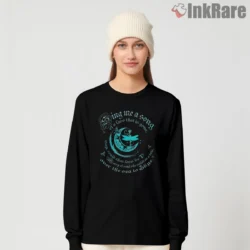 Skye Boat Song Moon And Dragonfly Lyric Aesthetic Shirt on black long sleeve shirt for women graphic tee