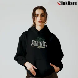 Women’s Slainte Irish Drinking Graphic Cozy Hoodie in black | Warm, Structured, Stylish
