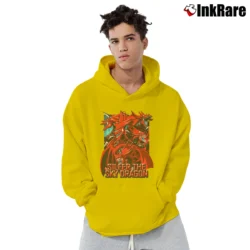 Men’s Slifer The Sky Dragon Yugioh Egyptian Gods Pullover Hoodie in yellow | Cozy, Durable, Modern Fit