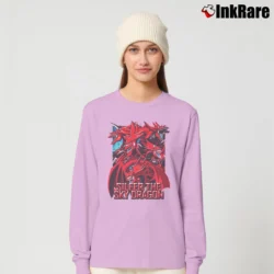 Women’s Slifer The Sky Dragon Yugioh Egyptian Gods Long-Sleeve Top in light pink | Sleek, Versatile, All-Season