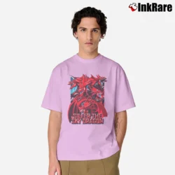 Men’s Slifer The Sky Dragon Yugioh Egyptian Gods Classic T-Shirt in light pink | Soft, Breathable Everyday Wear
