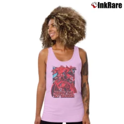 Women’s Slifer The Sky Dragon Yugioh Egyptian Gods Tank Top in light pink | Lightweight, Movement-Friendly