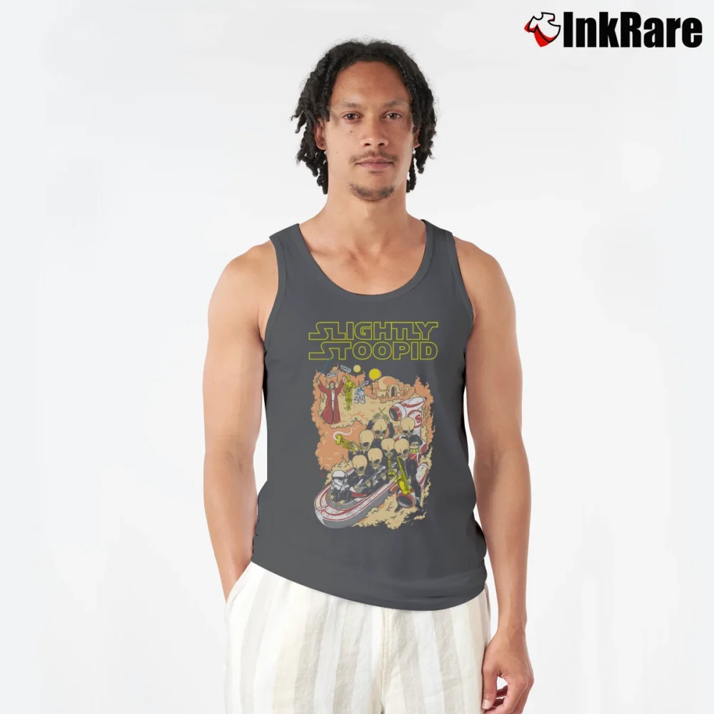 Men’s Slightly Stoopid Tour 2013 Cantina Band Star Wars Tank Top in charcoal | Breathable, Active-Friendly Design