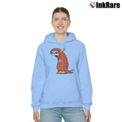 Women’s Sloth Flash Parody The Neutral Cozy Hoodie in light blue | Warm, Structured, Stylish