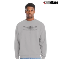 Men’s Smash Transit Dragonfly Tank Top Crewneck Sweatshirt in sport grey | Cozy Fabric, Clean Style