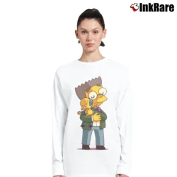 Women’s Smithers and Burns Simpsons Long-Sleeve Top in white | Sleek, Versatile, All-Season