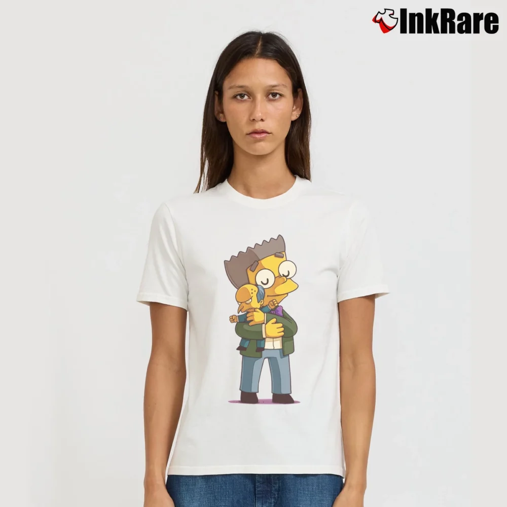 Women’s Smithers and Burns Simpsons Signature T-Shirt in white | Soft, Flattering Fit