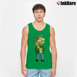 Men’s Smithers and Burns Simpsons Tank Top in irish green | Breathable, Active-Friendly Design