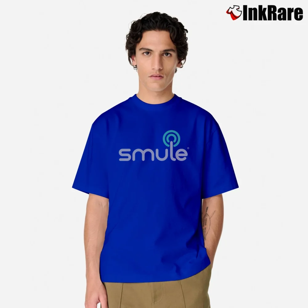 Men’s Smule Social Singing Music Graphic Classic T-Shirt in royal blue | Soft, Breathable Everyday Wear