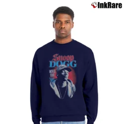 Men’s Snoop Dogg 2007 World Tour Crewneck Sweatshirt in navy | Cozy Fabric, Clean Style