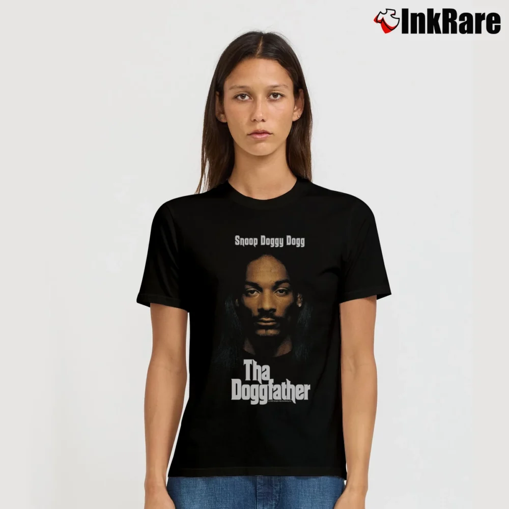 Women’s Snoop Dogg Dogg Tha Doggfather Death Row 2021 Signature T-Shirt in black | Soft, Flattering Fit