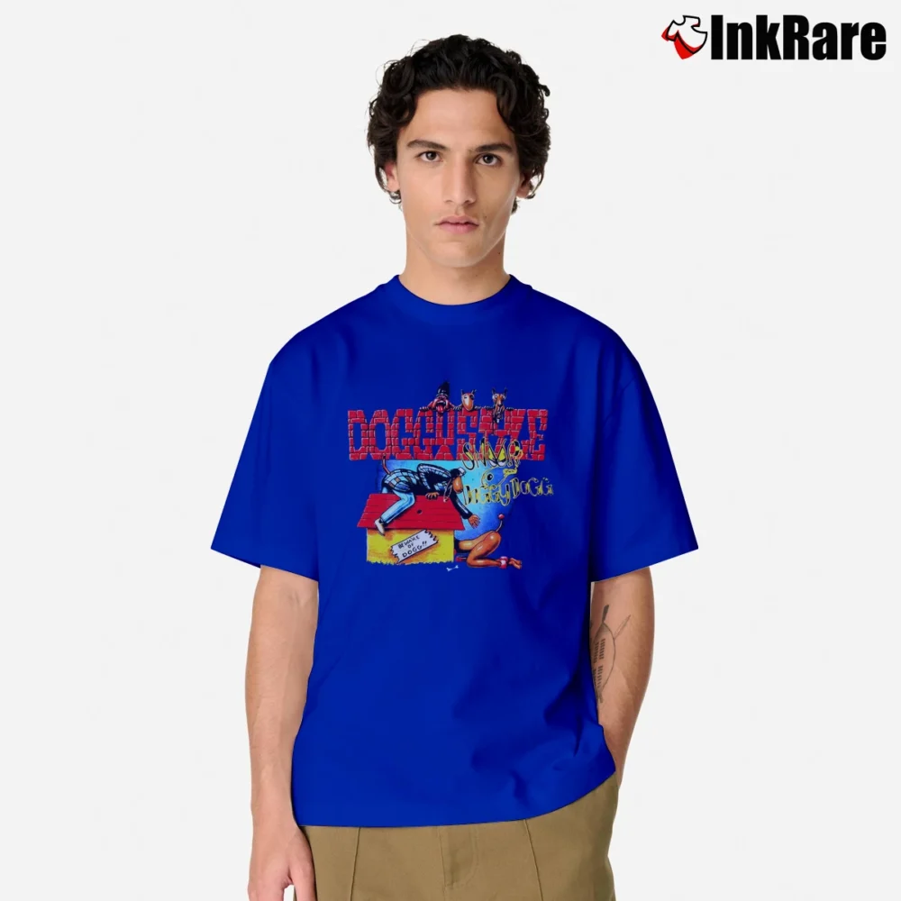Men’s Snoop Dogg Doggy Style Cover Iconic Rap Hip Hop Classic T-Shirt in royal blue | Soft, Breathable Everyday Wear