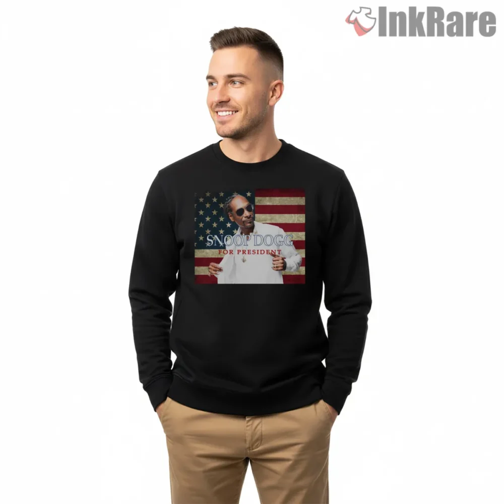 Snoop Dogg For President Flag Campaign Shirt on graphic shirt for men graphic tee