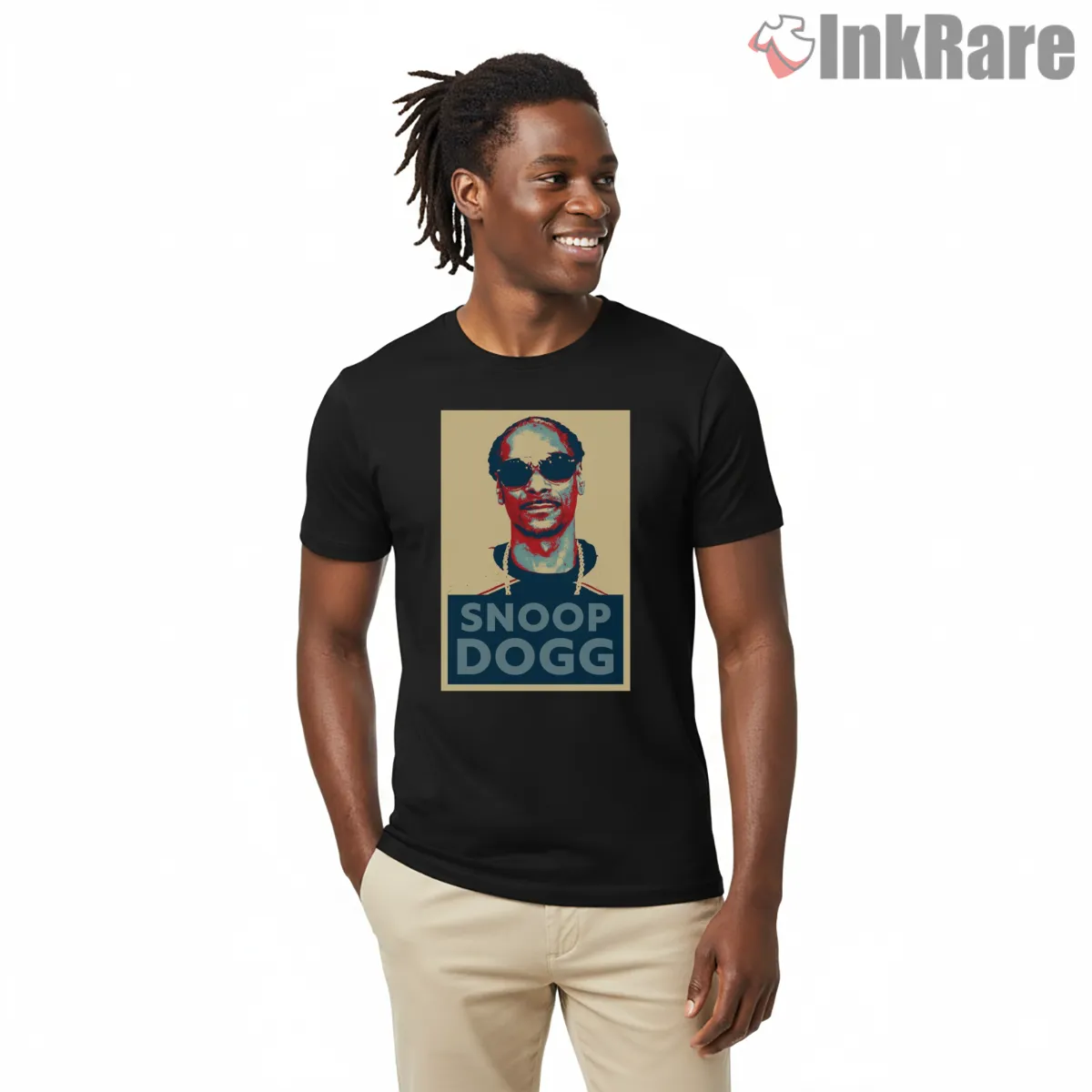 Snoop Dogg Hope Style Poster Shirt on black short sleeve shirt for men graphic tee