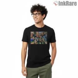 Snoop Dogg Laid Back Backyard Crew Shirt on black short sleeve shirt for men graphic tee