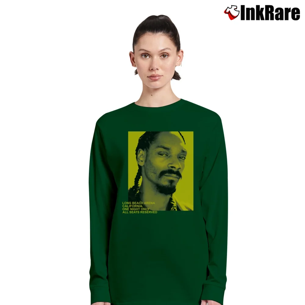 Women’s Snoop Dogg Long Beach Arena California One Night Only Long-Sleeve Top in forest green | Sleek, Versatile, All-Season