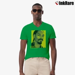 Men’s Snoop Dogg Long Beach Arena California One Night Only V-Neck Tee in irish green | Sharp, Breathable, Everyday Staple