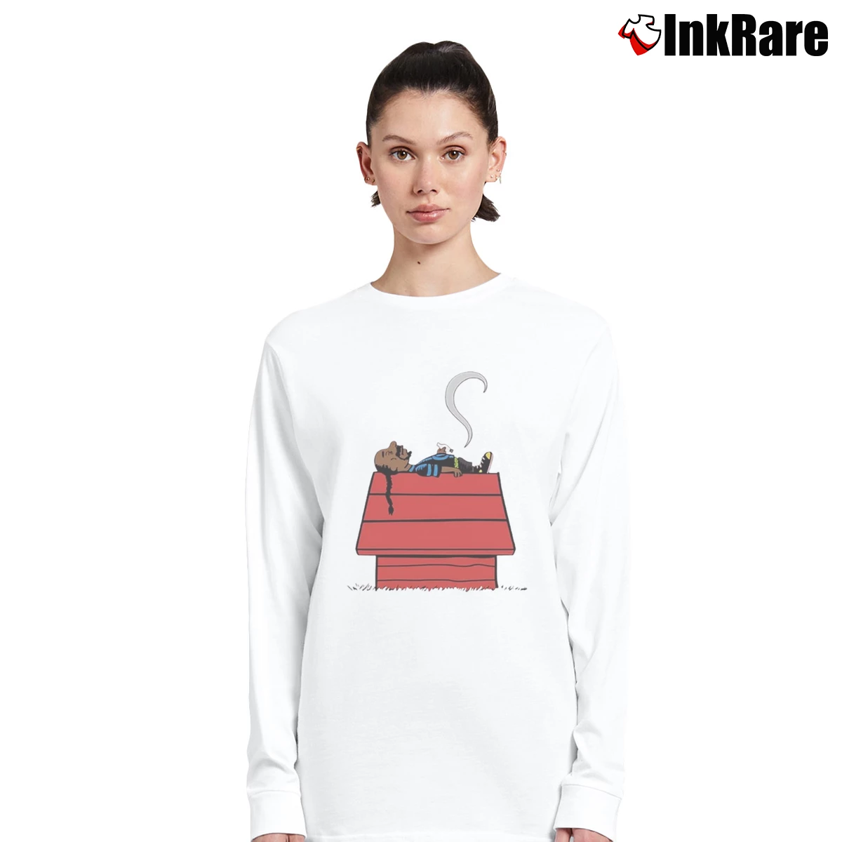 Snoop Dogg Sleeping Snoopy Women’s Long-Sleeve Top in white – Effortless Layer Women’s Snoop Dogg Sleeping Snoopy Long-Sleeve Top in white | Sleek, Versatile, All-Season