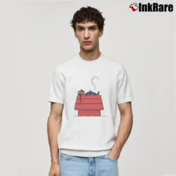 Men’s Snoop Dogg Sleeping Snoopy Classic T-Shirt in white | Soft, Breathable Everyday Wear