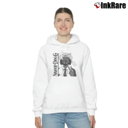 Women’s Snoop Dogg Smoke Weed Everyday for Hip Hop Fans Cozy Hoodie in white | Warm, Structured, Stylish
