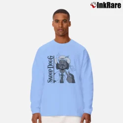 Men’s Snoop Dogg Smoke Weed Everyday for Hip Hop Fans Long-Sleeve Shirt in light blue | Sleek, Lightweight, Year-Round Wear