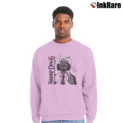 Men’s Snoop Dogg Smoke Weed Everyday for Hip Hop Fans Crewneck Sweatshirt in light pink | Cozy Fabric, Clean Style