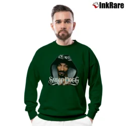 Men’s Snoop Dogg Crewneck Sweatshirt in forest green | Cozy Fabric, Clean Style