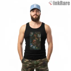 Snoop Dogg Vintage Party Table Photo Shirt on black tank top for men graphic tee