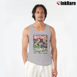 Men’s Snoop Dogg Wiz Khalifa Weed Ganja Sativa Indica Tank Top in sport grey | Breathable, Active-Friendly Design