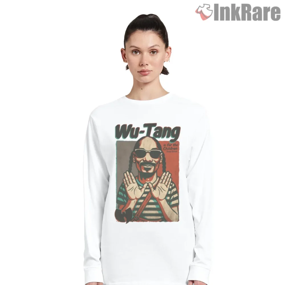 Snoop Dogg Wu Tang Is For The Children Vintage Shirt on white long sleeve shirt for women graphic tee