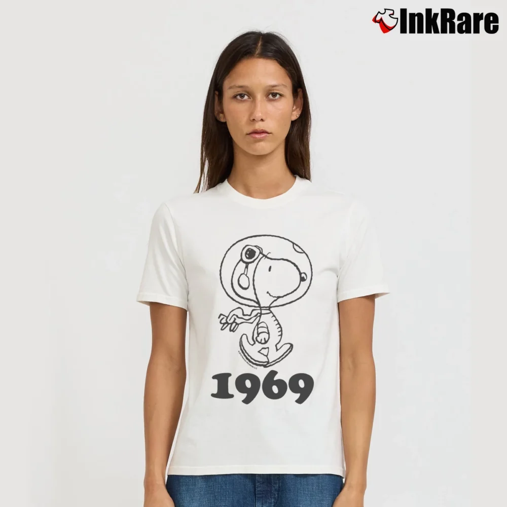 Women’s Snoopy 1969 Signature T-Shirt in white | Soft, Flattering Fit