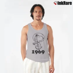 Men’s Snoopy 1969 Tank Top in sport grey | Breathable, Active-Friendly Design