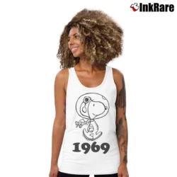 Women’s Snoopy 1969 Tank Top in white | Lightweight, Movement-Friendly