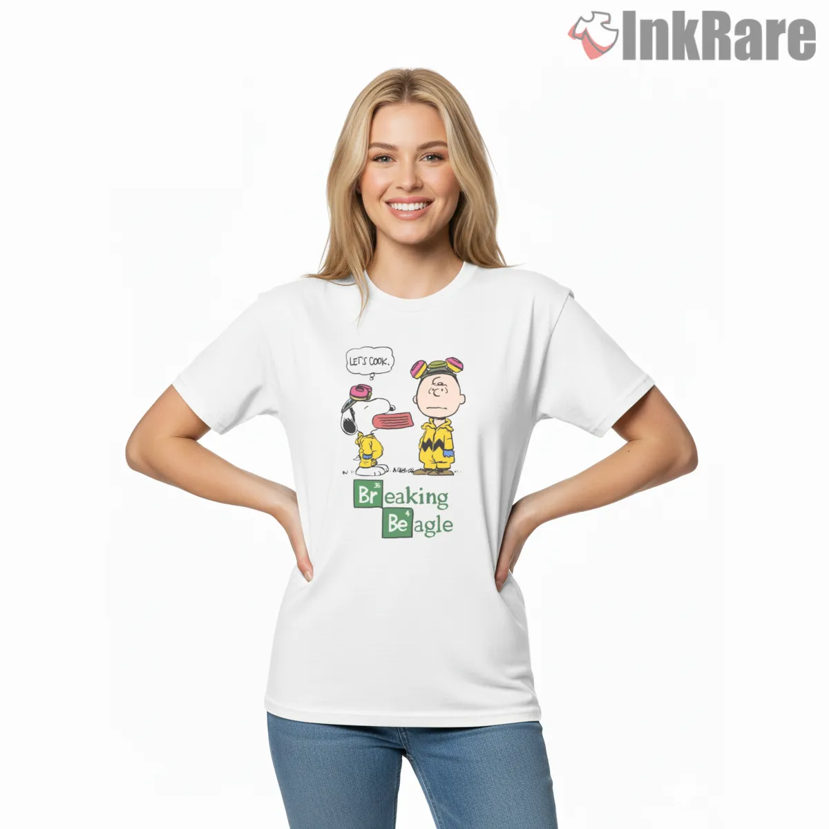 Snoopy And Charlie Brown Cooking Parody Shirt on white short sleeve shirt for women graphic tee