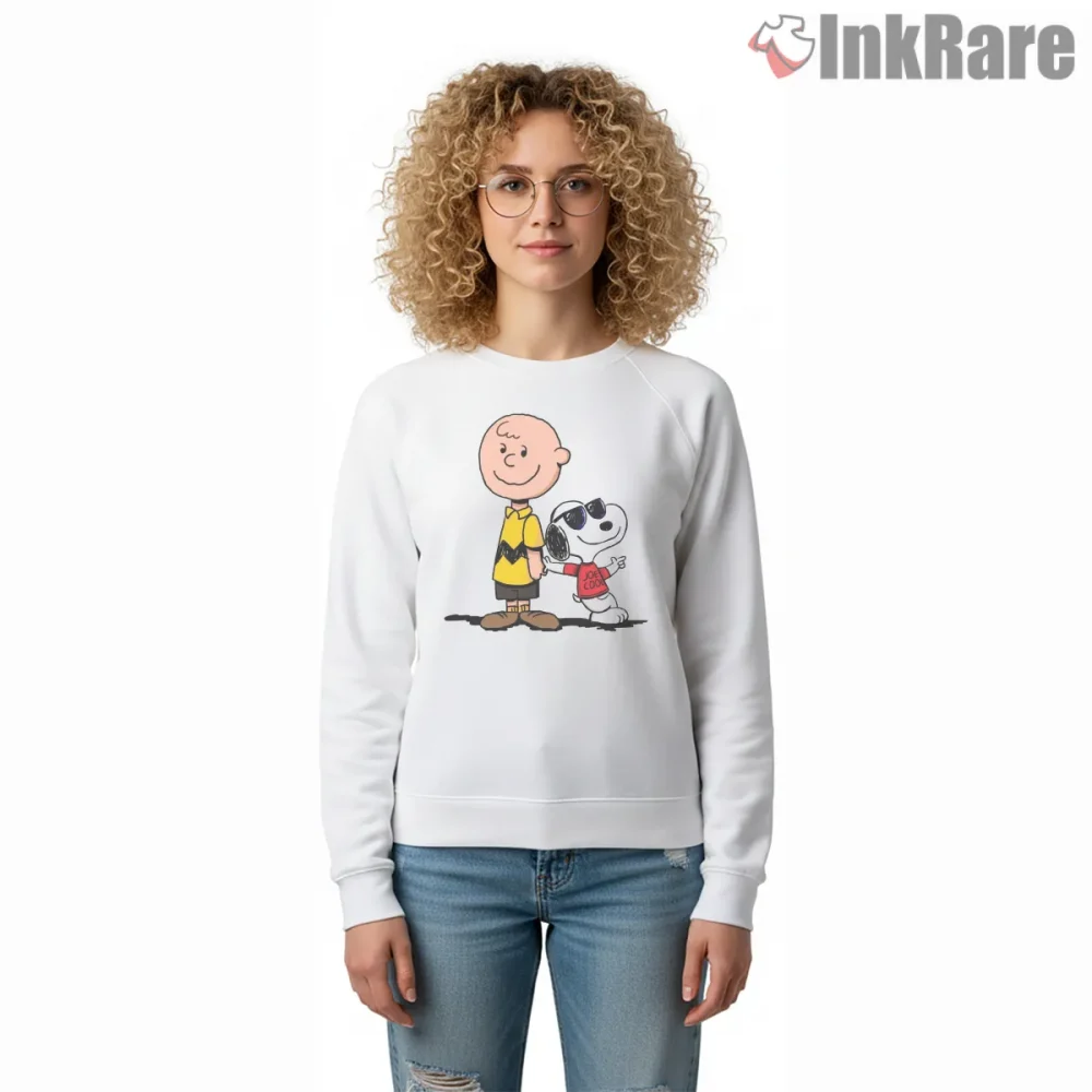 Snoopy And Charlie Brown Heartfelt Friendship Shirt on graphic shirt for women graphic tee