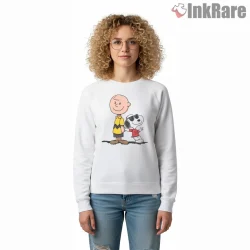 Snoopy And Charlie Brown Heartfelt Friendship Shirt on graphic shirt for women graphic tee