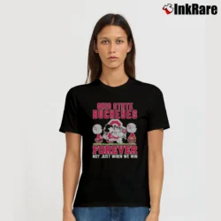 Women’s Snoopy And Charlie Brown Ohio State Buckeyes Forever Not Just When We Win T-Shirt in black | Soft, Flattering Fit