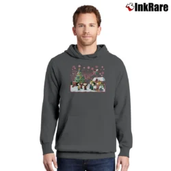 Men’s Snoopy And Charlie Brown Singing Around Christmas Tree Pullover Hoodie in charcoal | Cozy, Durable, Modern Fit