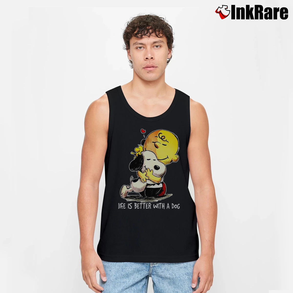 Snoopy And Charlie Brown Woodstock Life Is Better With A Dog Men’s Performance Tank in black – Lightweight Comfort Men’s Snoopy And Charlie Brown Woodstock Life Is Better With A Dog Tank Top in black | Breathable, Active-Friendly Design