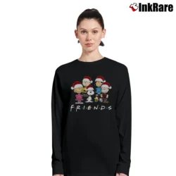 Women’s Snoopy And Friends Merry Christmas Family Long-Sleeve Top in black | Sleek, Versatile, All-Season