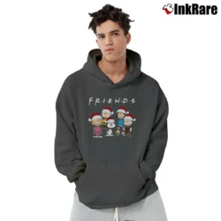 Men’s Snoopy And Friends Merry Christmas Pullover Hoodie in charcoal | Cozy, Durable, Modern Fit