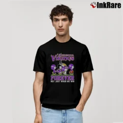 Men’s Snoopy And Friends Minnesota Vikings Forever Not Just When We Win Classic T-Shirt in black | Soft, Breathable Everyday Wear