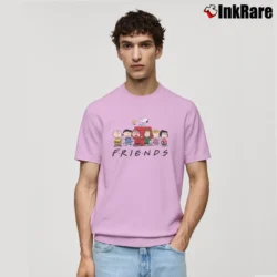 Men’s Snoopy And Friends Peanuts Classic Classic T-Shirt in light pink | Soft, Breathable Everyday Wear