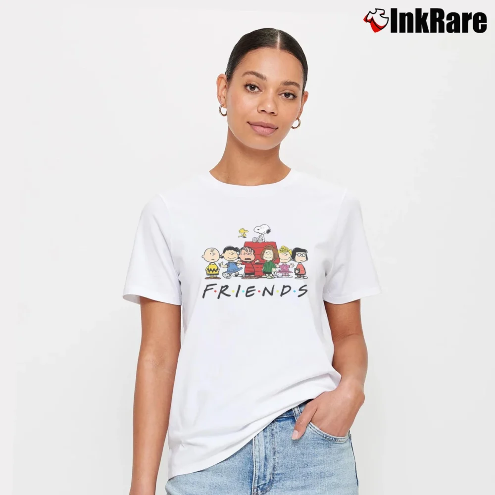 Women’s Snoopy And Friends Peanuts Gang Signature T-Shirt in white | Soft, Flattering Fit