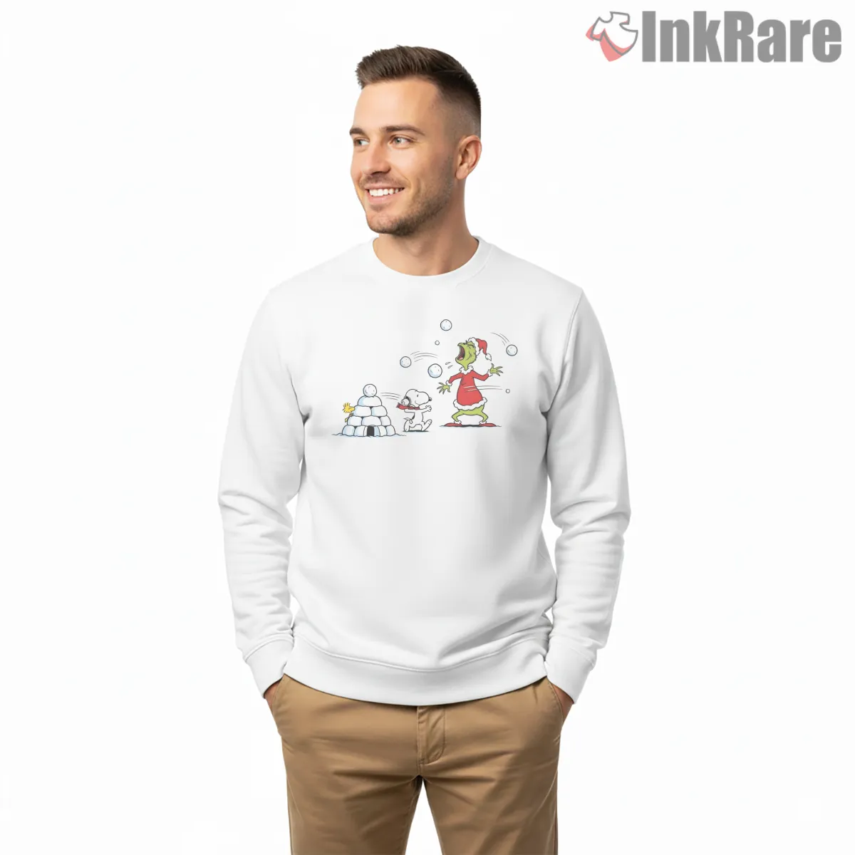Snoopy And Grinch Snowball Battle Shirt Snoopy And Grinch Snowball Battle Shirt on graphic shirt for men graphic tee